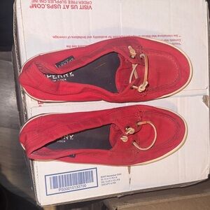 Sperry Top-Sider Red Canvas Shoes ❤️✨ (Women’s 8)